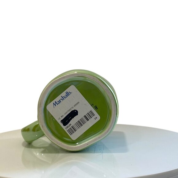 Rae Dunn Mug Cup "Creep It Real" Irredesent Green Halloween Party Ceramic New - Picture 6 of 6